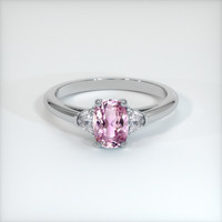 1.07 Ct. Sapphire Ring, 18K White Gold 1