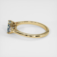 1.49 Ct. Bi Color Sapphire Ring, 10K Yellow Gold 4