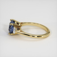 3.25 Ct. Blue Sapphire Ring, 10K Yellow Gold 4