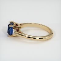 2.04 Ct. Blue Sapphire Ring, 14K Yellow Gold 4