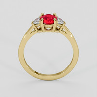 1.03 Ct. Ruby Ring, 14K Yellow Gold 3
