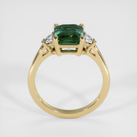 2.53 Ct. Bluish Green Sapphire Ring, 14K Yellow Gold 3