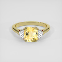 3.17 Ct. Yellow Sapphire Ring, 14K Yellow Gold 1