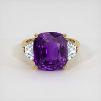 8.49 Ct. Sapphire Ring, 14K Yellow Gold 1