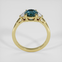 1.59 Ct. Greenish Blue Sapphire Ring, 14K Yellow Gold 3