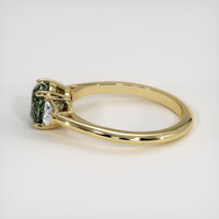 1.75 Ct. Green Sapphire Ring, 14K Yellow Gold 4