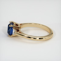 2.04 Ct. Blue Sapphire Ring, 18K Yellow Gold 4