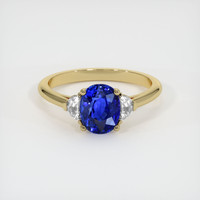 4.45 Ct. Sapphire Ring, 18K Yellow Gold 1
