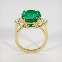 10.48 Ct. Emerald Ring, 18K Yellow Gold 3