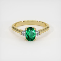 Emerald Ring 0.66 Ct., 18K Yellow Gold Preview