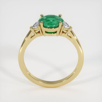 1.29 Ct. Emerald Ring, 18K Yellow Gold 3