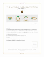 Emerald Ring 0.65 Ct., 18K Yellow Gold Appraisal