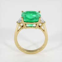 6.46 Ct. Emerald  Ring - 18K Yellow Gold