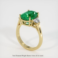 Emerald Ring 4.47 Ct. 18K Yellow Gold Preview