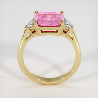 2.63 Ct. Pink Sapphire Ring, 18K Yellow Gold 3
