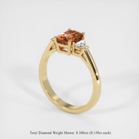 1.59 Ct. Sapphire Ring, 18K Yellow Gold 2