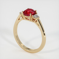 Ruby Ring 1.54 Ct., 18K Yellow Gold Preview
