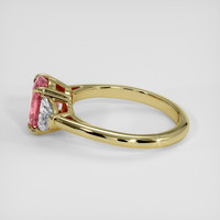 1.59 Ct. Padparadscha Sapphire Ring, 18K Yellow Gold 4