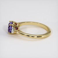 1.93 Ct. Purple Sapphire Ring, 18K Yellow Gold 4