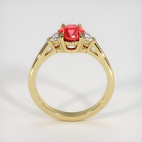 1.29 Ct. Ruby Ring, 18K Yellow Gold 3