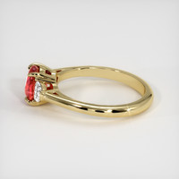 1.29 Ct. Ruby Ring, 18K Yellow Gold 4