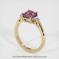 2.12 Ct. Sapphire Ring, 18K Yellow Gold 2