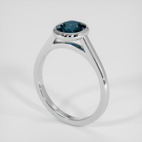 1.53 Ct. Blue Spinel Ring, Platinum 950 2