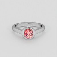 1.03 Ct. Padparadscha Sapphire Ring, Platinum 950 1