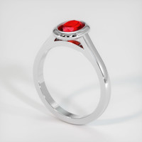 1.08 Ct. Ruby Ring, Platinum 950 2