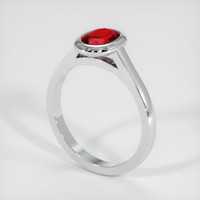 1.04 Ct. Ruby Ring, Platinum 950 2