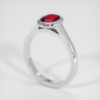 1.10 Ct. Ruby Ring, Platinum 950 2