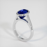 5.61 Ct. Blue Sapphire Ring, Platinum 950 2