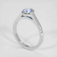 0.57 Ct. Blue Sapphire Ring, Platinum 950 2