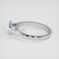 0.57 Ct. Blue Sapphire Ring, Platinum 950 4