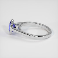 1.38 Ct. Purplish Blue Sapphire Ring, Platinum 950 4