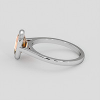 3.04 Ct. Padparadscha Sapphire Ring, Platinum 950 4