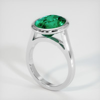 3.70 Ct. Emerald Ring, Platinum 950 2