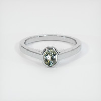 0.49 Ct. Grey Sapphire Ring, Platinum 950 1