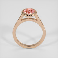 2.42 Ct. Padparadscha Sapphire Ring, 14K Rose Gold 3