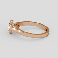1.60 Ct. Padparadscha Sapphire Ring, 14K Rose Gold 4