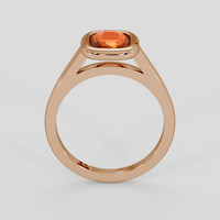 1.62 Ct. Padparadscha Sapphire Ring, 14K Rose Gold 3