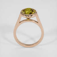 5.46 Ct. Greenish Brown Tourmaline Ring, 18K Rose Gold 3