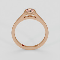 0.92 Ct. Padparadscha Sapphire Ring, 18K Rose Gold 3