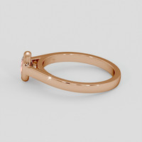 0.92 Ct. Padparadscha Sapphire Ring, 18K Rose Gold 4
