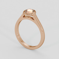 1.33 Ct. Padparadscha Sapphire Ring, 18K Rose Gold 2