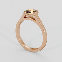 1.63 Ct. Padparadscha Sapphire Ring, 18K Rose Gold 2