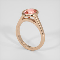 2.42 Ct. Padparadscha Sapphire Ring, 18K Rose Gold 2