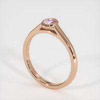 0.25 Ct. Sapphire Ring, 18K Rose Gold 2