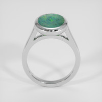 3.61 Ct. Multi Color Opal Ring, Silver 3
