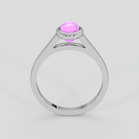 0.92 Ct. Purplish Pink Sapphire Ring, Silver 3
